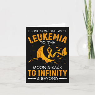 Love Someone With Leukaemia Happy Awareness Ribbon Card