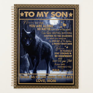 Love Son  Letter To My Son Never Feel You're Alone Planner