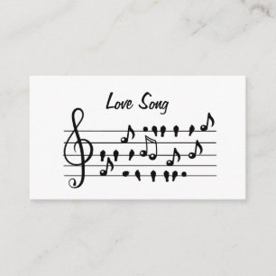 Love Song Bird Notes Black White Art