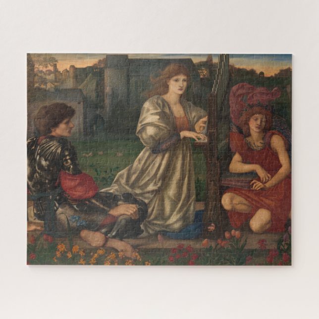 "Love Song" by Edward Burne-Jones Jigsaw Puzzle (Horizontal)