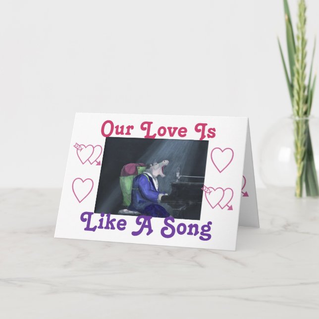 Love Song Greeting Card (Front)