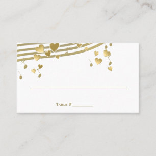 Love Song Music Wedding Place Card