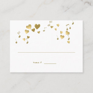 Love Song Music Wedding Place Card