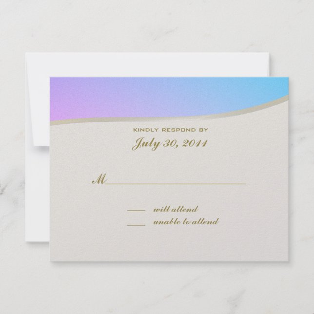 Love Songs Bat Mitzvah/ Response Card (Front)