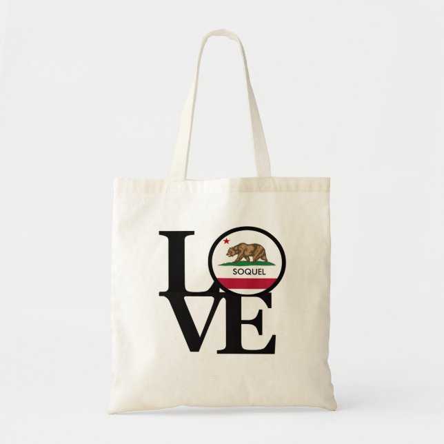 LOVE Soquel California Tote Bag (Front)
