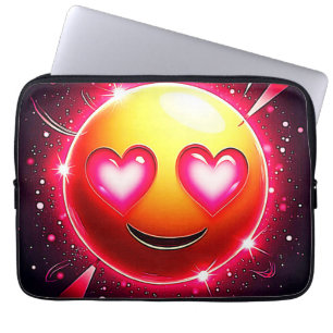 Love Sparkle Emoji Hearts Laptop Sleeve