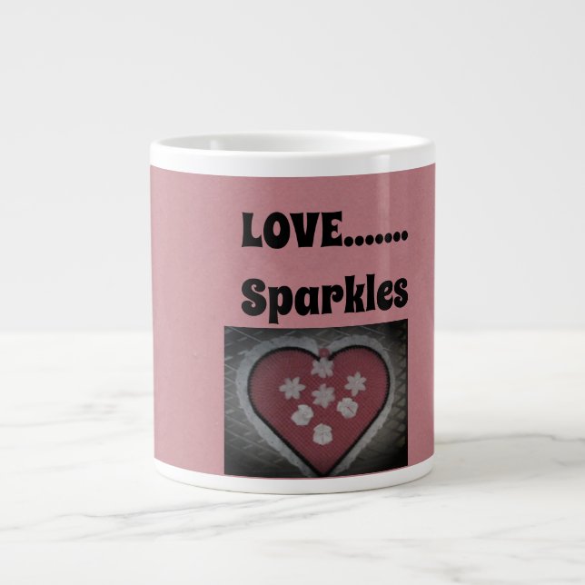 Love....Sparkles Large Coffee Mug (Front)