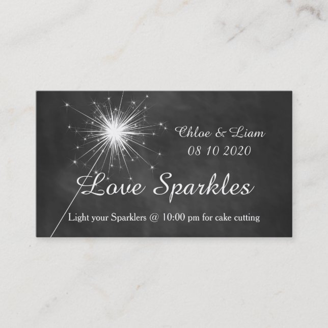 Love Sparkles - Sparkler Tag (Front)