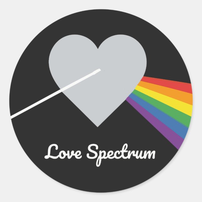 Love Spectrum Classic Round Sticker (Front)
