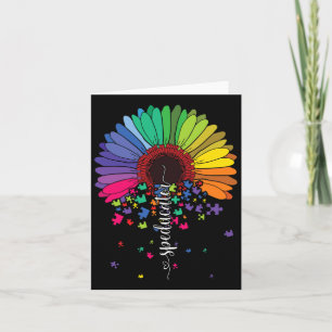 Love Sped Teacher Autism Awareness Valentines Day Card