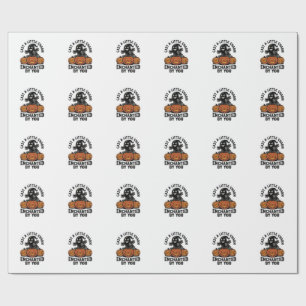 Love Spell Ghost Vintage Halloween Pumpkin Art_1 Wrapping Paper