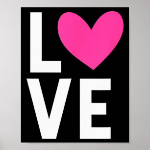 Love Spelled With A Heart _ Valentines Poster