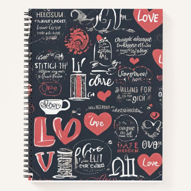 Love Spiral Notebook  (Front)