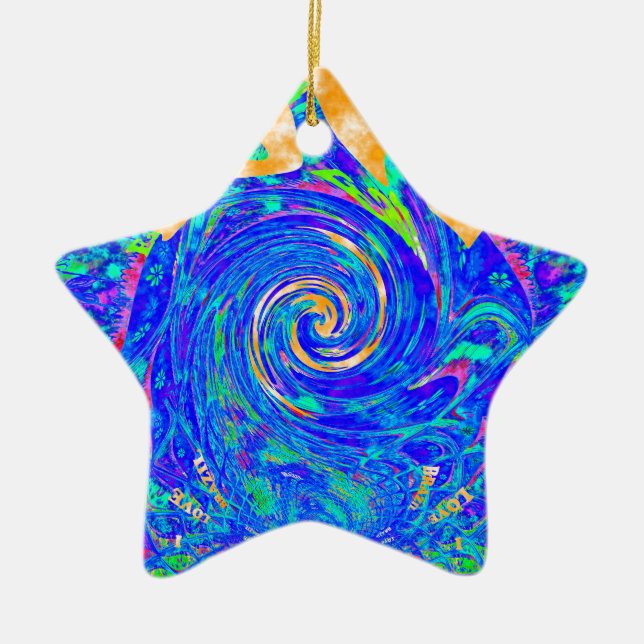 Love Splush.png Ceramic Tree Decoration (Front)