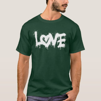 Love spray painted love retro T-Shirt