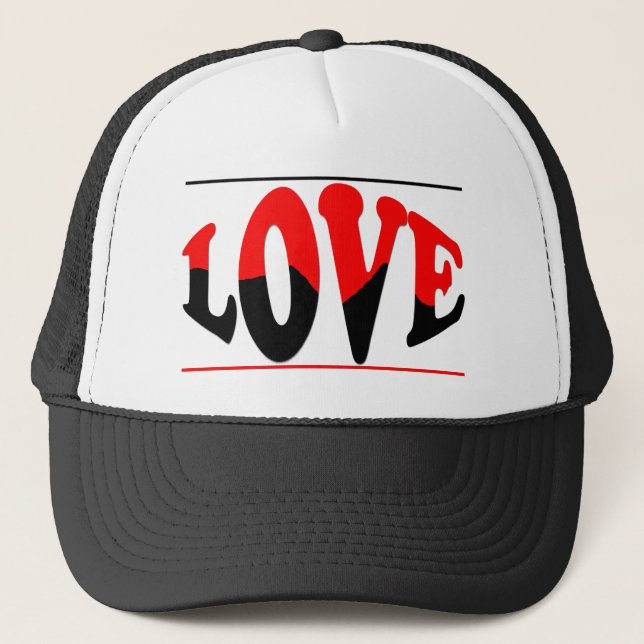 Love Spread The Message Of Affection And Love Trucker Hat (Front)
