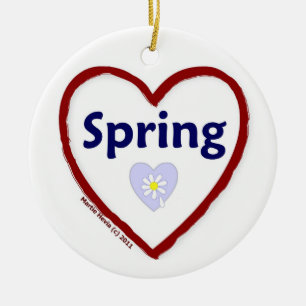 Love Spring Ceramic Tree Decoration
