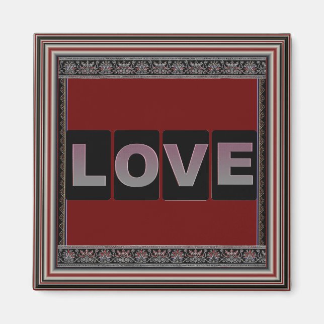 Love Square Magnet (Front)