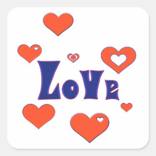 Love Square Sticker