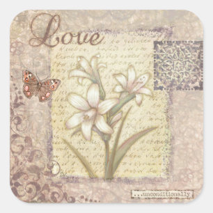 Love Square Sticker