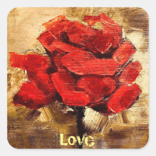 Love Square Sticker