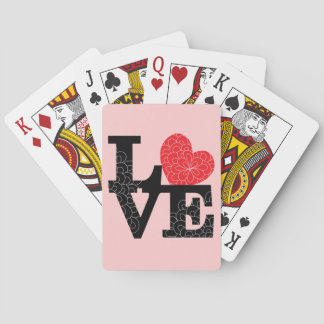 Love Squared Floral Imprint Playing Cards