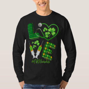 Love St Patrick S Er Nurse Life Irish Shamrocks T-Shirt