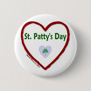 Love St. Patty's Day 6 Cm Round Badge