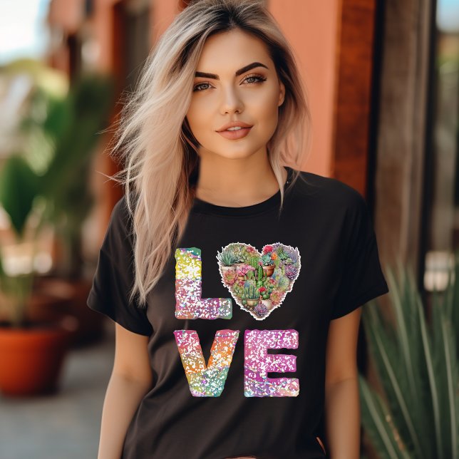 Love Stacked Word Women's Basic T-Shirt (Creator Uploaded)