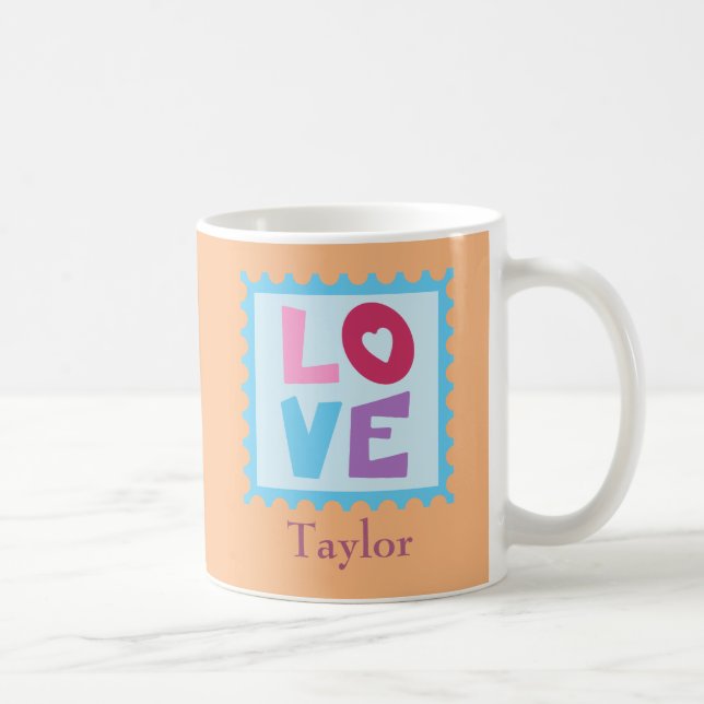 Love stamp coffee mug (Right)