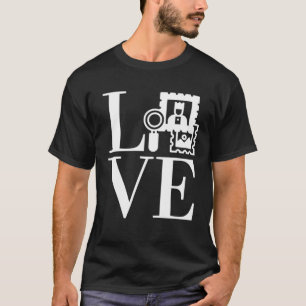 Love Stamp Collecting Collectors Philatelist T-Shirt