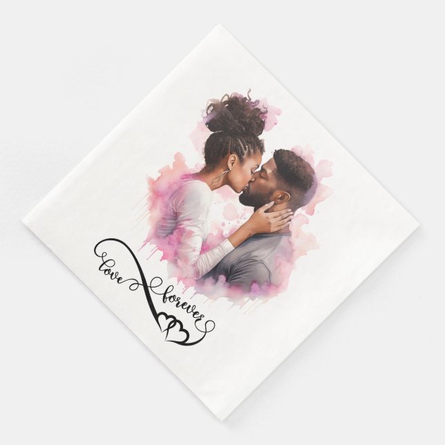 Love - Standard Cocktail Napkins (Corner)