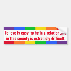 Love Statement Bumper Sticker