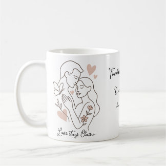 love stays classic coffee mug