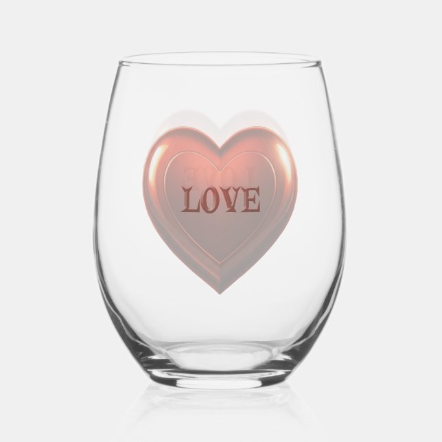 LOVE STEMLESS WINE GLASS (Front)