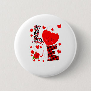 Love Stethoscope Heart Nicu Nurse Valentines Day  6 Cm Round Badge