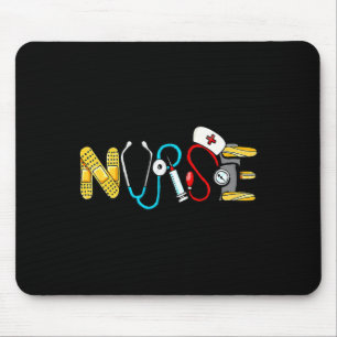 Love Stethoscope Nurse Life Valentine Day Women  Mouse Pad