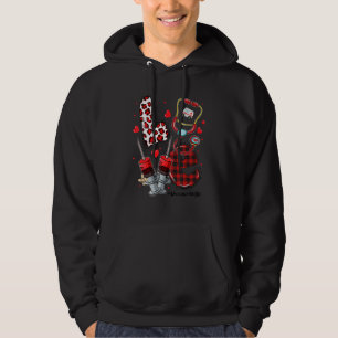 LOVE Stethoscope Paramedic Life Valentines Day Gif Hoodie