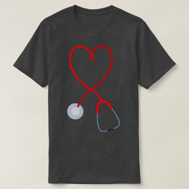 Love stethoscope T-Shirt (Design Front)