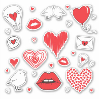 Love Stickers - Romantic Heart Collection