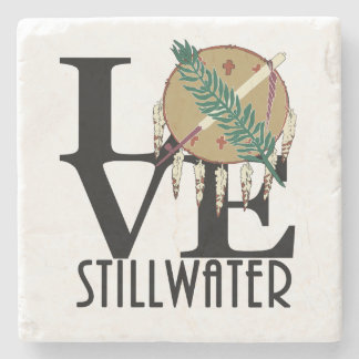 LOVE Stillwater Oklahoma Stone Coaster