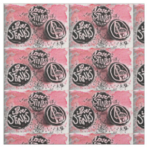 Love Stinks cupcakes Fabric