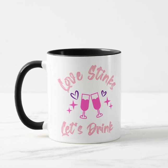 Love Stinks Lets Drink Mug (Left)
