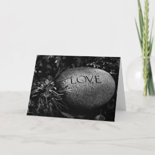 "Love" Stone Holiday Card