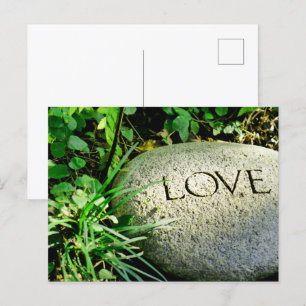 "Love" Stone Postcard