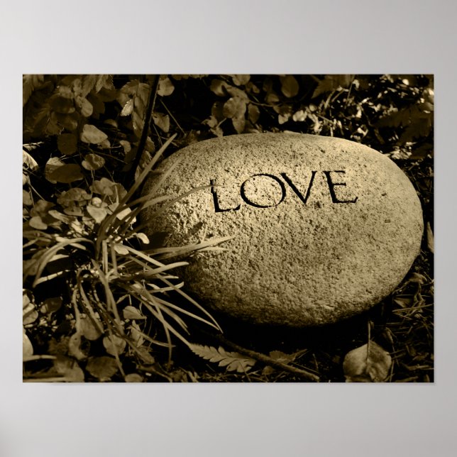 "Love" Stone Poster (Front)