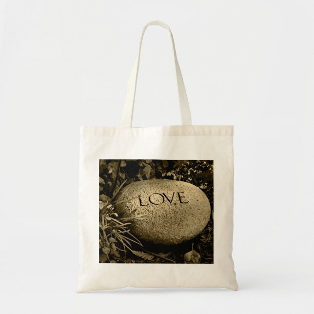 "Love" Stone Tote Bag (Front)