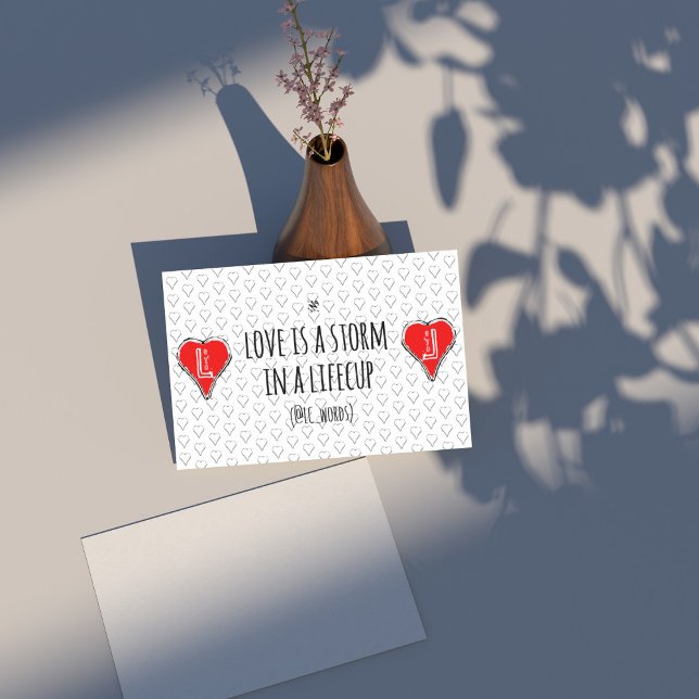 love storm poem rectangular sticker (Creator Uploaded)