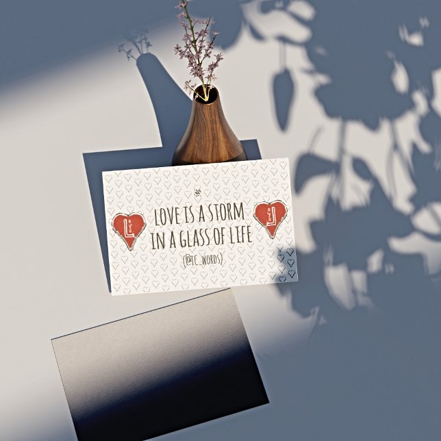 love storm poem rectangular sticker (Creator Uploaded)