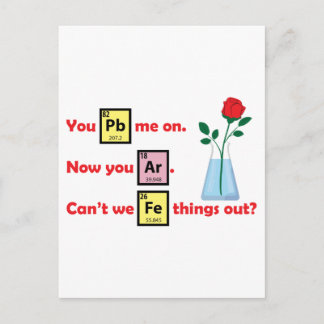 Love Story - Chemistry Style Postcard